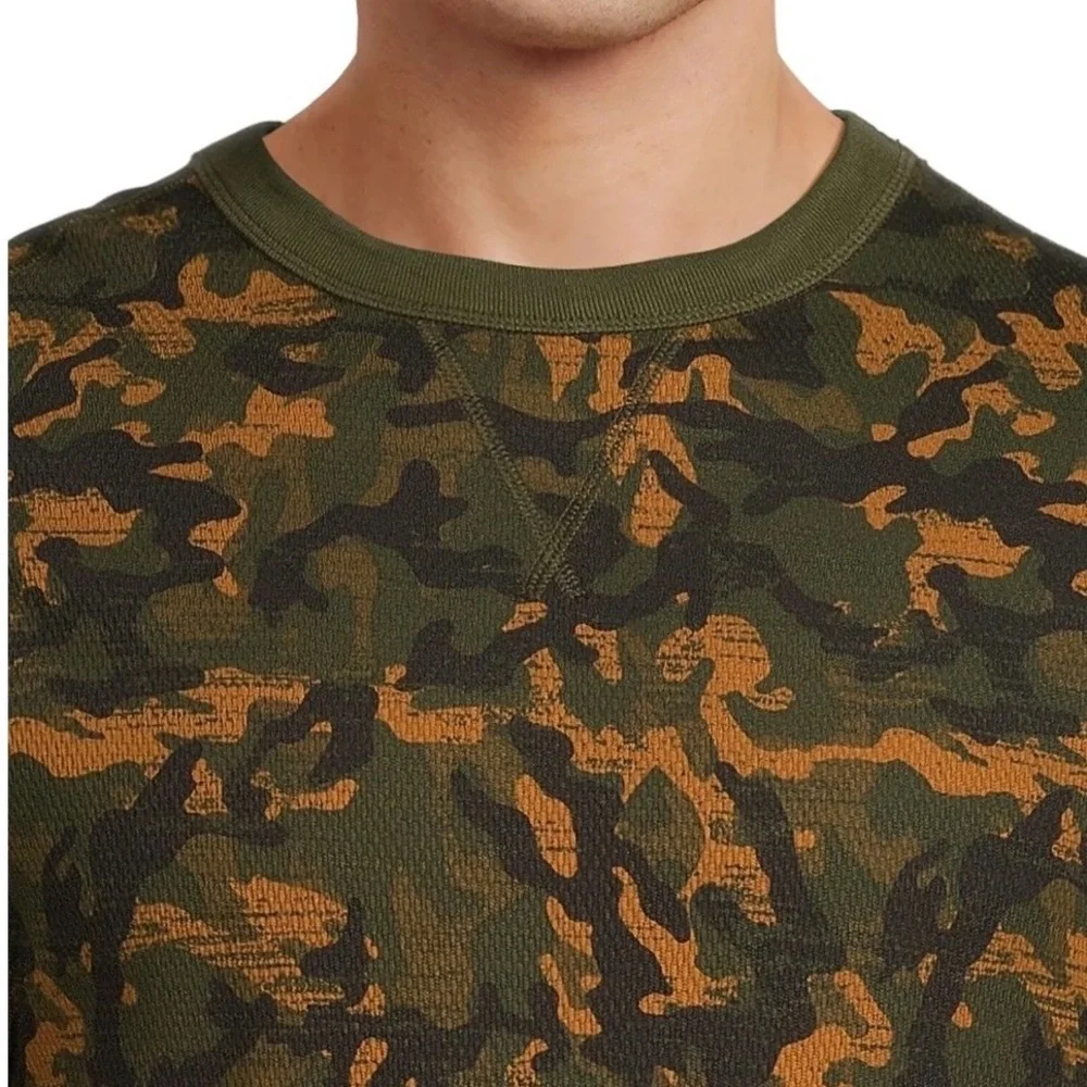 Hanes Originals Men's Raschel Reversible Knit Thermal Top & Thermal Bottom